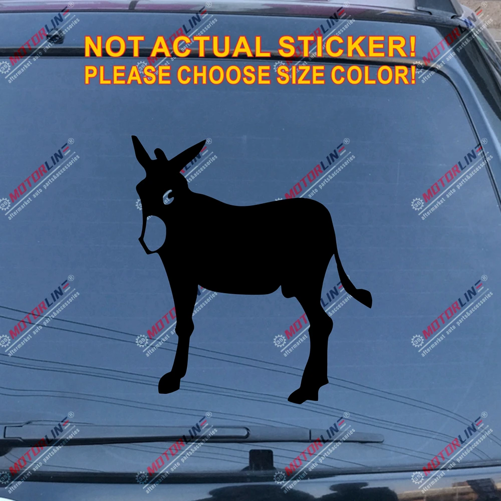 Черный Catalan Ane Burro Donkey Decal Sticker Catalana Spain Car Vinyl Die cut no background pick color and size style b - Название цвета: Черный