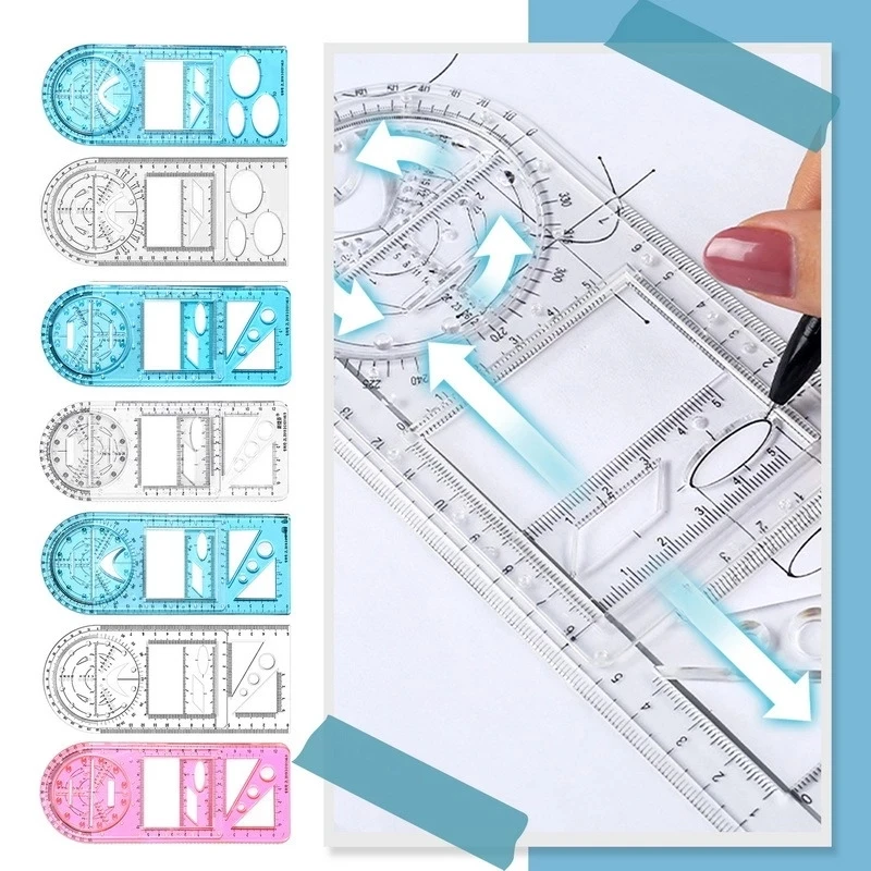 

Carpenter's Ruler for Patchwork School Ruler Stationery for School 2021 Art Design School Supplies Technical Drawing Tools