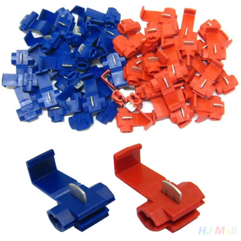 10 шт синий + красный разъем клеммы защелкивающиеся 20 на Запчасти для транспортных