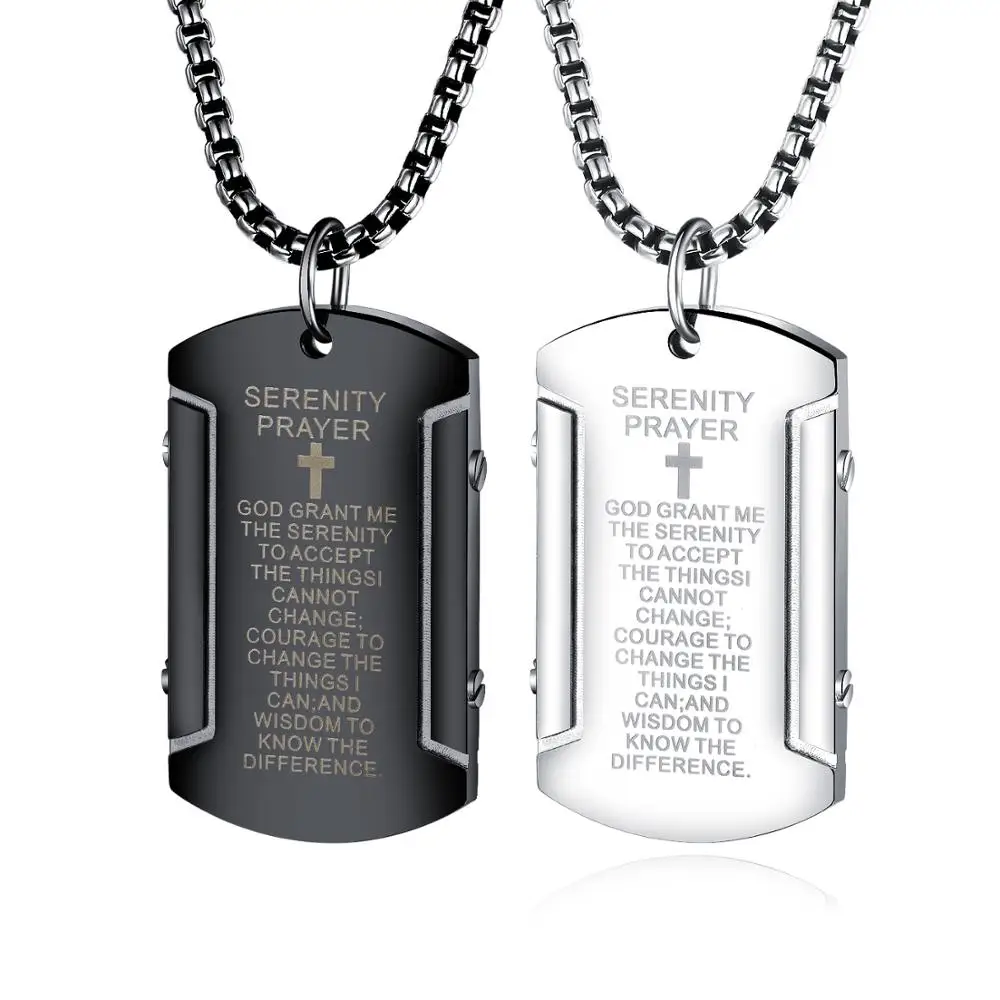 

Men's Stainless Steel Dog Tag Pendant Necklace Jewelry