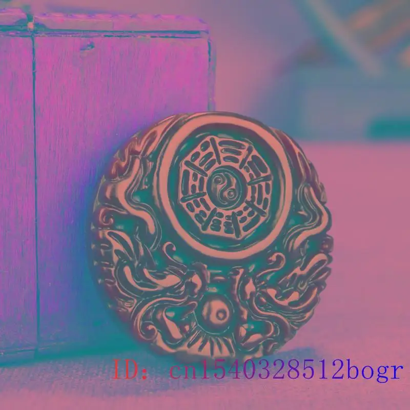 

Green Jade Dragon Pendant Charm Carved Jadeite Gifts Chinese Amulet Jewelry Natural Women Fashion Necklace