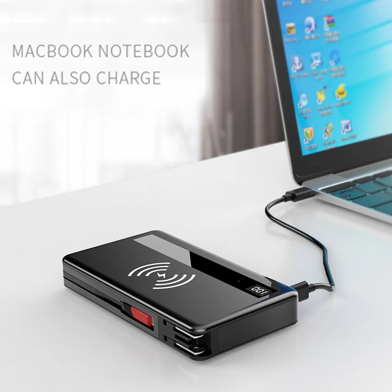 Wireless Power Bank 20000mAh PD QC 3.0 Fast Charging Powerbank 10000mAh Portable External Battery Charger for iPhone Samsung MI | Мобильные