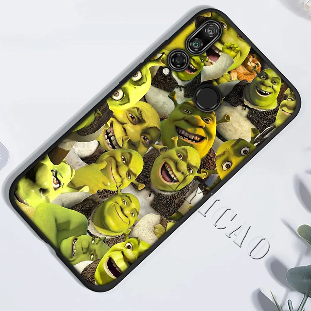 IYICAO Шрек мягкий для huawei Y5 Y6 Y7 Y9 Prime Коврики 10 20 30 Pro Lite Nova 2i 2 3 3i 4 IPad Mini |