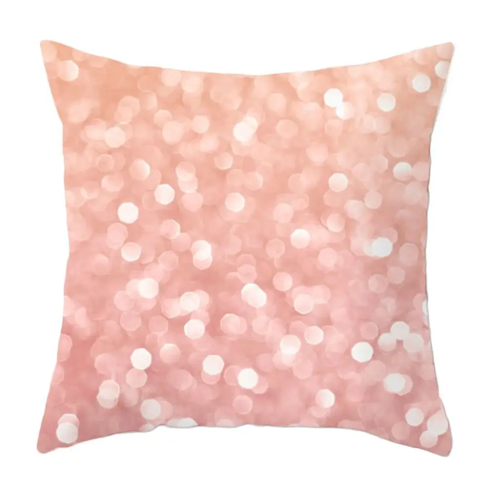 

Pillow Pillowcase Pink Irregular Pattern Peach Skin Home Decoration Pillowcase 45*45cm Cushion Sofa M3W8