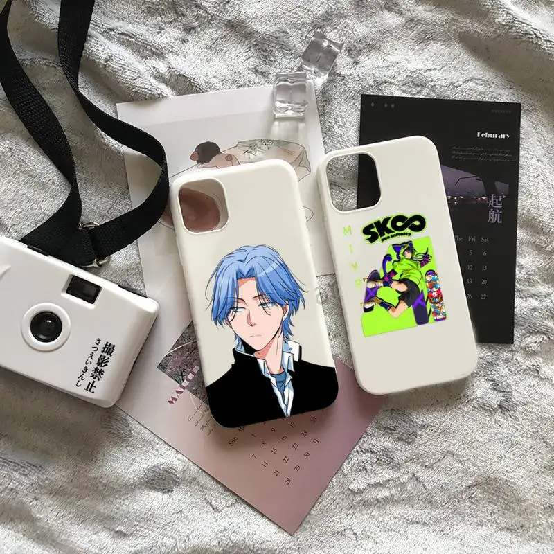

Japan anime Sk8 The Infinity Phone Case Candy Color for iPhone 6 7 8 11 12 13 s mini pro X XS XR MAX Plus