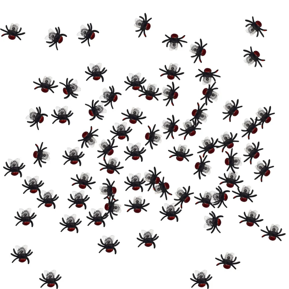 10 шт./компл. креативные забавные игрушки лапы резиновые мухи жуки на Хэллоуин для