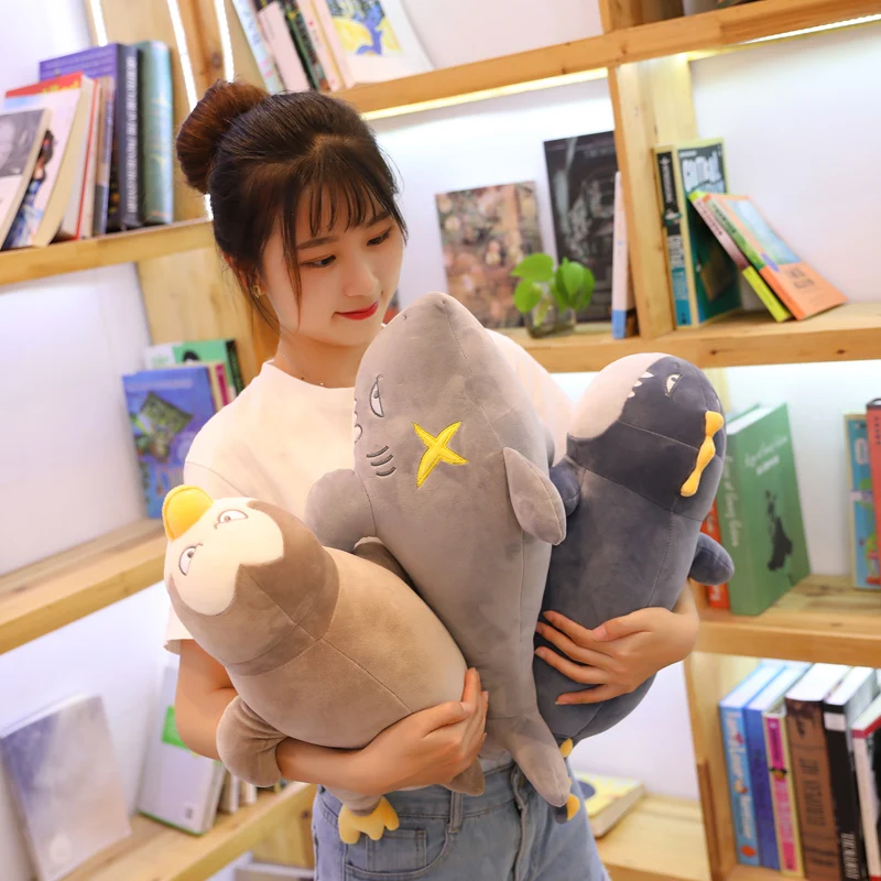 Супермягкая плюшевая кукла в виде милого акулы пингвина динозавра Мультяшные