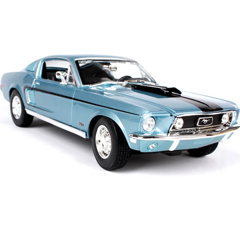 Maisto 1:18 1968 Ford Mustang GT автомобильный брелок для автомобильных ключей имитационная