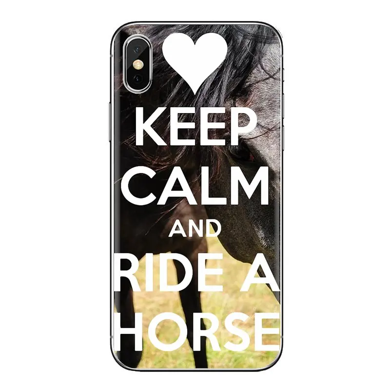 Сохраняйте спокойствие и верхом на лошади пони ТПУ прозрачные чехлы для huawei mate