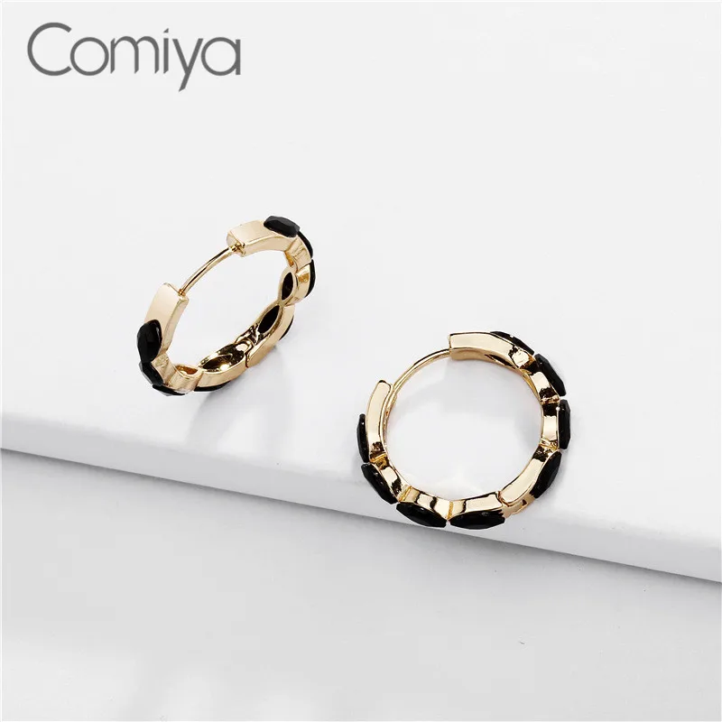 Comiya Feminino Висячие серьги для женщин золотой цвет резина с Цинковым Сплавом круглый кулон ариловая мозаика корейская бижутерия; серьги-подвески