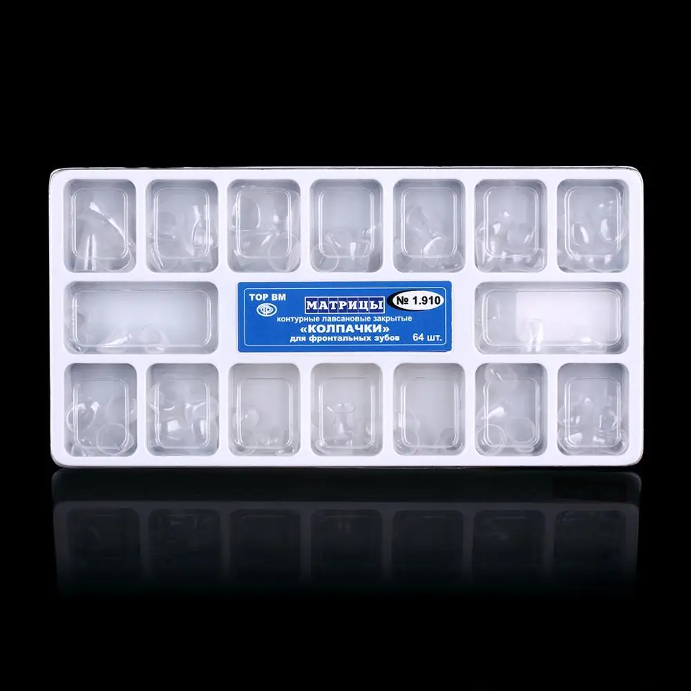 64 шт. прозрачные короны для взрослых шт.|Модель зубов с орто-металлическим