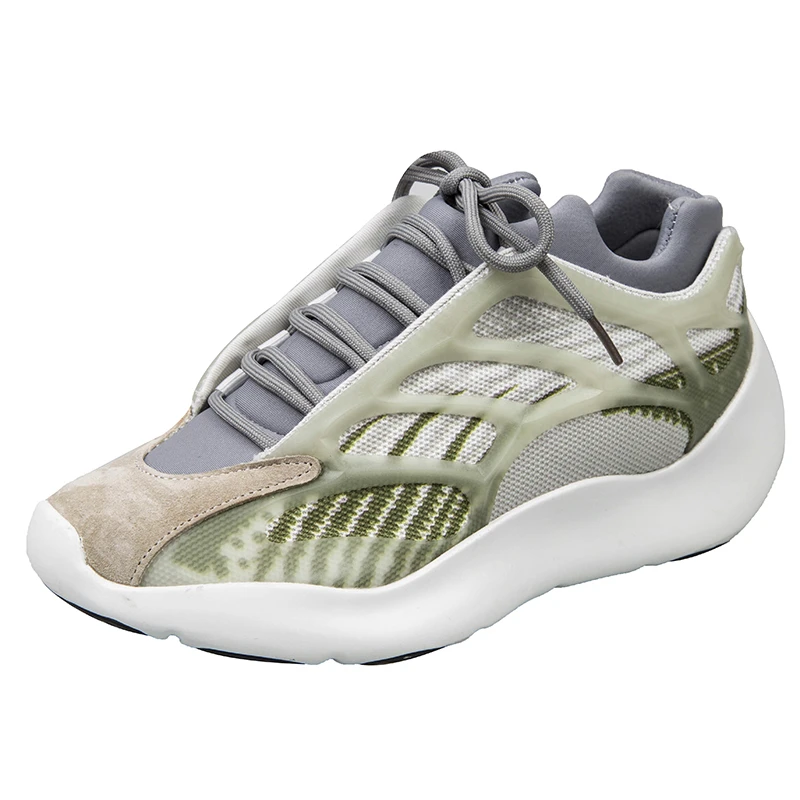 2020 массивные кроссовки Обувь на танкетке для женщин Дизайнерские модные кожаные