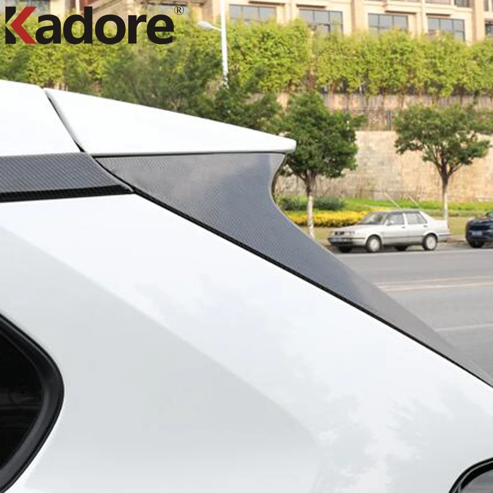 Для Toyota RAV4 RAV 4 2019 2020 2021 внешний задний спойлер из углеродного волокна треугольный