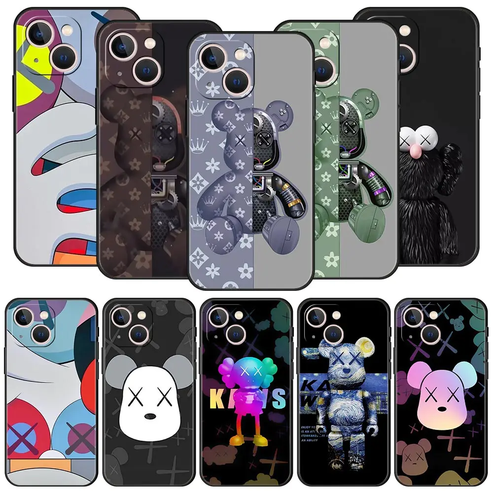 

Luxury K-Kaw Shockproof Phone Case for Apple iPhone 11 12 13 Pro Max Mini 7 8 Plus 6 6S + X XS XR SE 5 5S Silicone Cover Coque