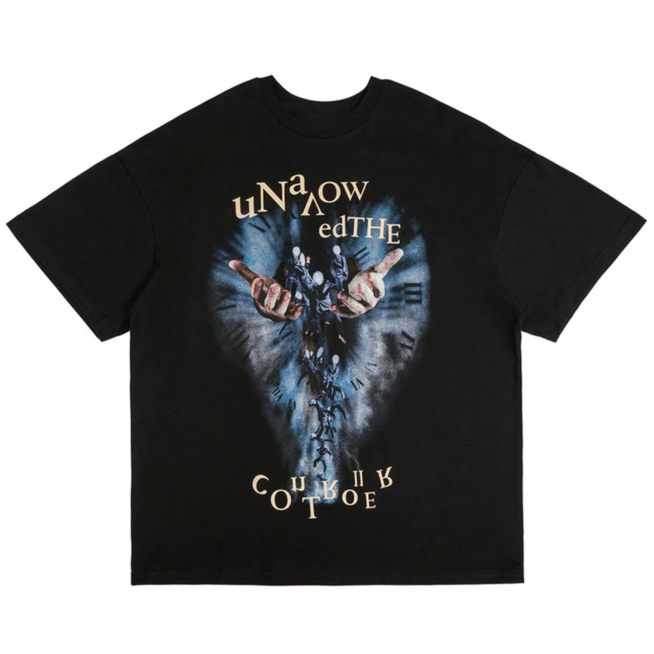 

LACIBLE T-Shirt Hip Hop Streetwear Creative Clock Tees Shirts Harajuku Fashion Short Sleeve Casual Cotton Loose Tshirts Tops