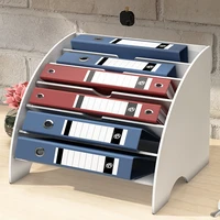 pvc 6 layers sector desk organizer document tray magazine file letter holder stationery pencil container home office accessories