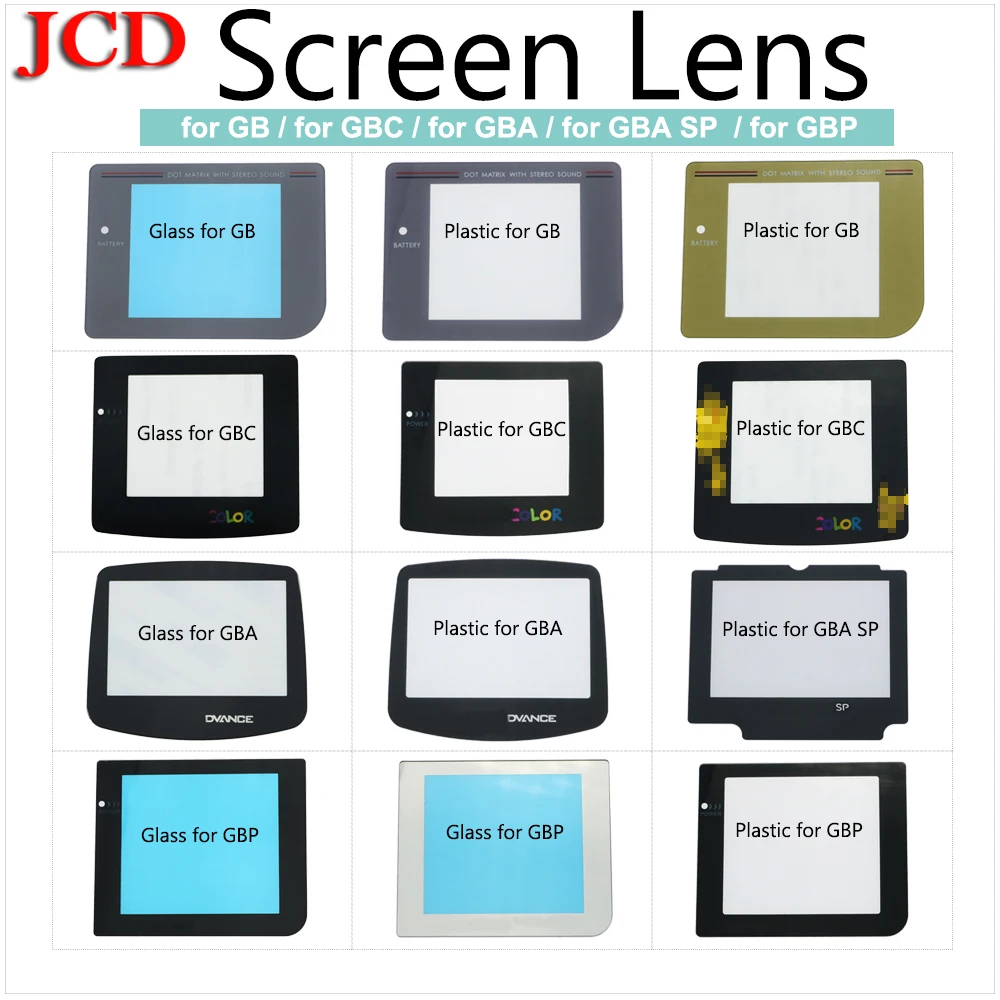 JCD Новый Сменный экран для объектива Gameboy GBA GB GBP GBC SP Sega GG/ Nomad игровая консоль|lens