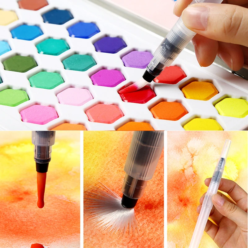 Набор акварельных красок 36 цветов студенческий граффити ручная роспись