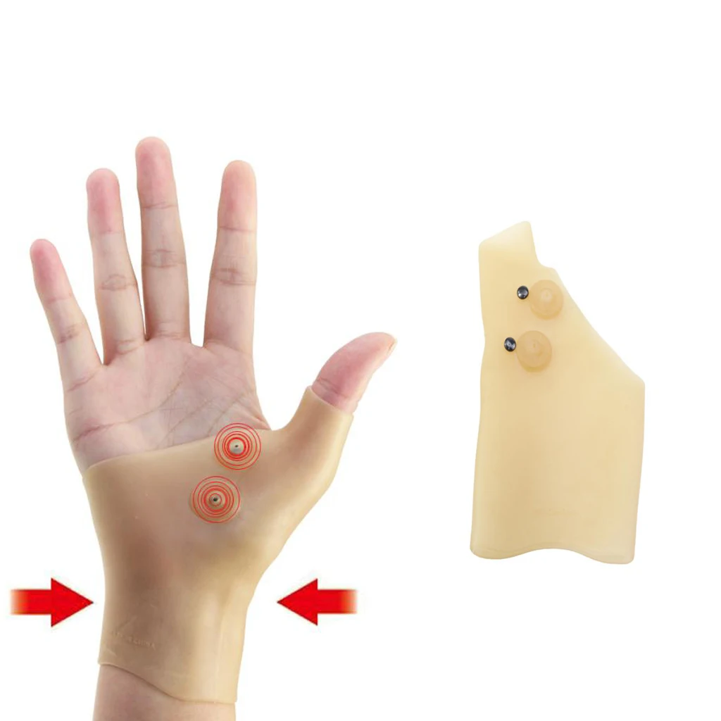 1 пара магнитотерапевтических гелевых перчаток для поддержки запястья и артрита