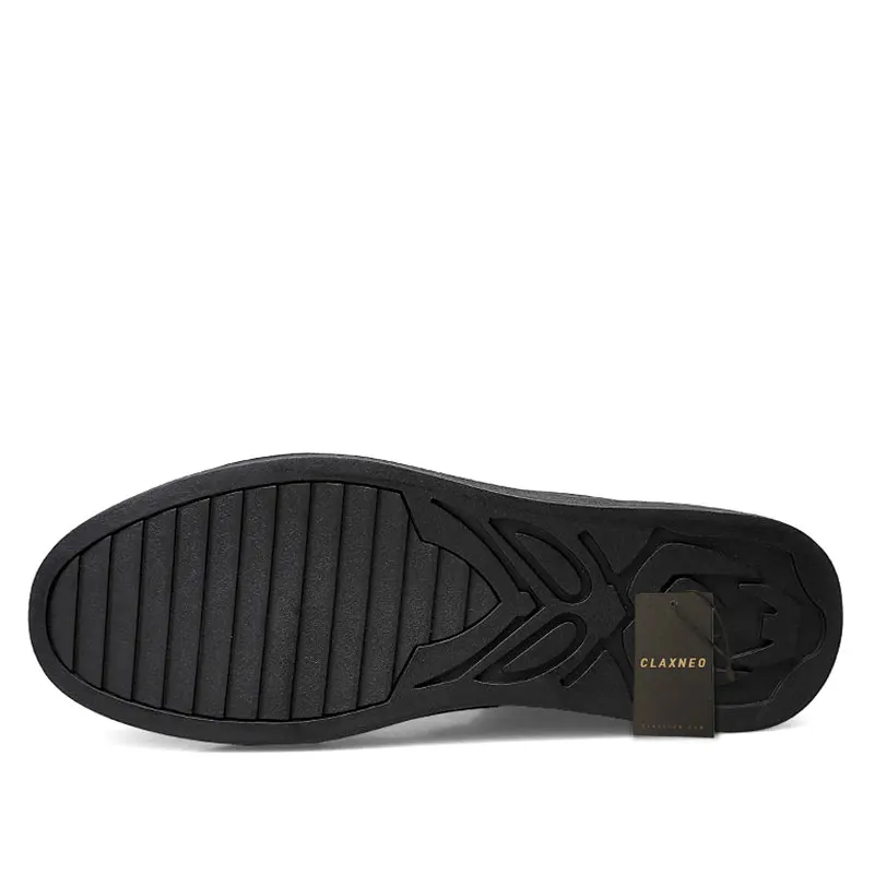 CLAXNEO мужская кожаная обувь дизайн повседневная мужские зимние ботинки плюш мех