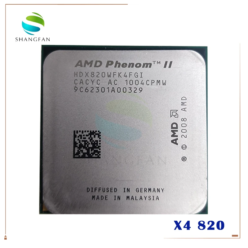 AMD Phenom II X4 820 2 8 ГГц/4 Мб/4 ядра четырехъядерный процессор для настольного