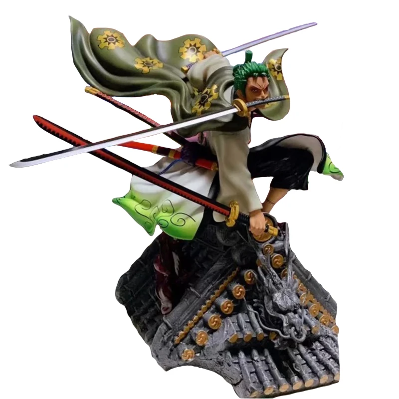 Bestellen One Piece Abbildung GK Kimono Lorenor Zorro Pvc Modell Anime Sammlung Spielzeug Über Größe KO Exquisite Qualität Desktop Dekoration
