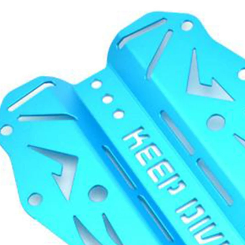 

KEEP DIVING Aluminum Alloy Diving Back Fly Back Plate Outdoor Blue Personality Hollow Light Back Plate BB-805