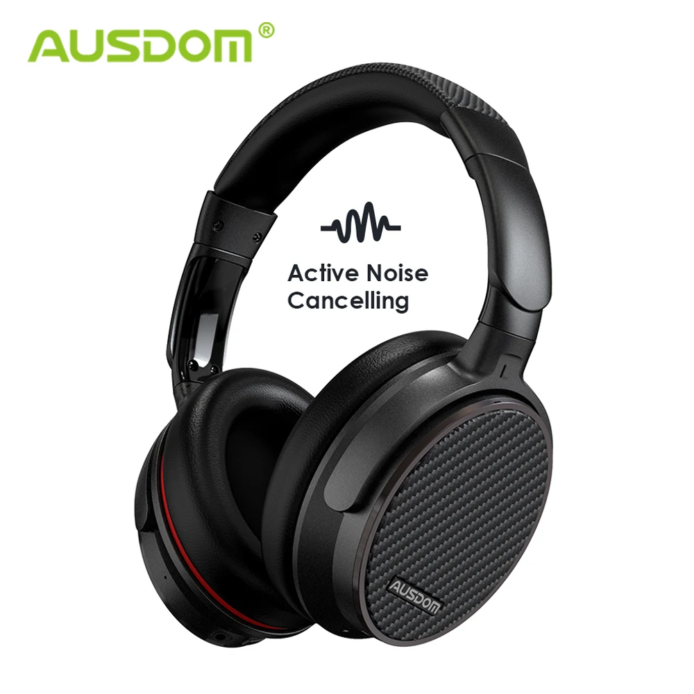 Ausdom ANC7S активные Беспроводные наушники с шумоподавлением, bluetooth-гарнитура с микрофоном, чистый звук для ТВ, спорта, метро, самолета