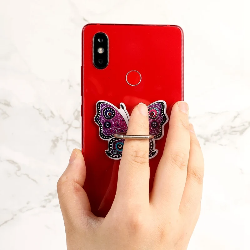 Универсальный кольцо на палец с бабочкой держатель мобильного телефона для всех