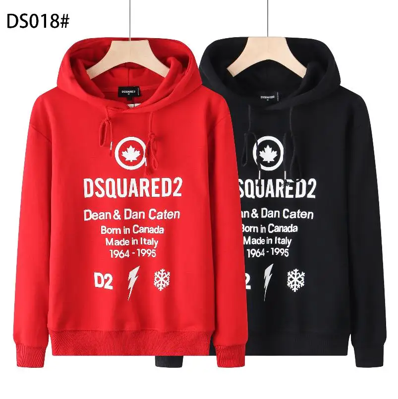 

Новинка DSQUARED2 Мужской пуловер с длинным рукавом с капюшоном весна-осень простая одежда с круглым вырезом Тонкий Повседневный свободный DS018