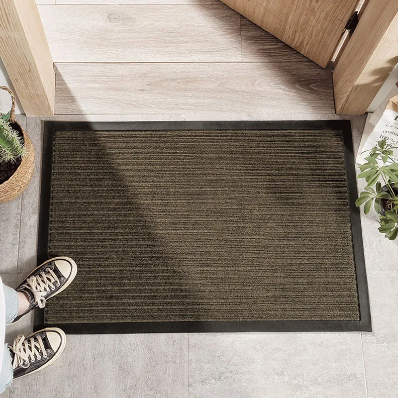 

Thick Striped Outdoor Door Mats Entrance Door Rectangle Durable Ant-Slip Floor Mats Kitchen Area Rugs Non Slip Bathroom Doormat