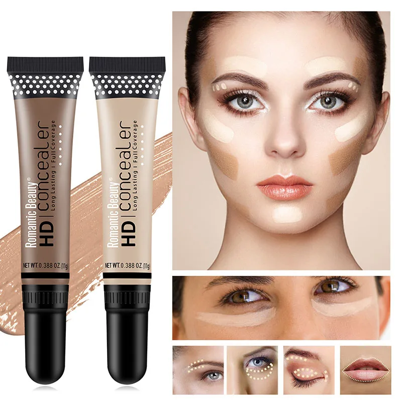 

12 Colors Multicolor Portable Concealer Face Foundation Eye Dark Circles Cream Adjust Uneven Skin Tone Waterproof Lasting