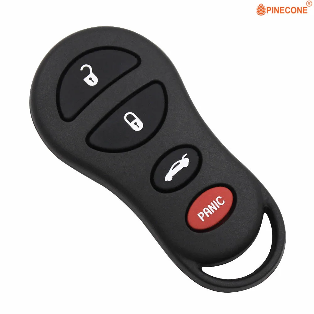 

PINECONE for Dodge Viper Stratus Intrepid Concorde Jeep Chrysler Sebring 300M LHS 3+1 Buttons Car Key Remote Key Fob Shell Case