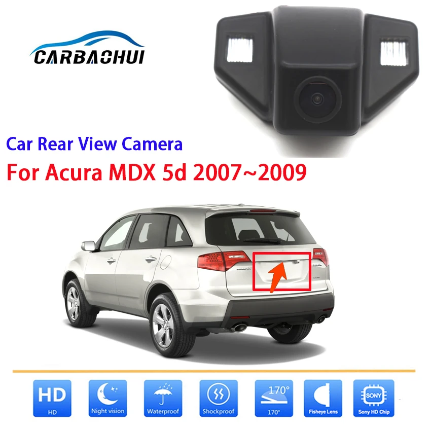 Car Rear View Camera For Acura MDX 5d 2007 2008 2009 CCD Full HD Night Vision Reverse Back Up Parking Camera high quality RCA