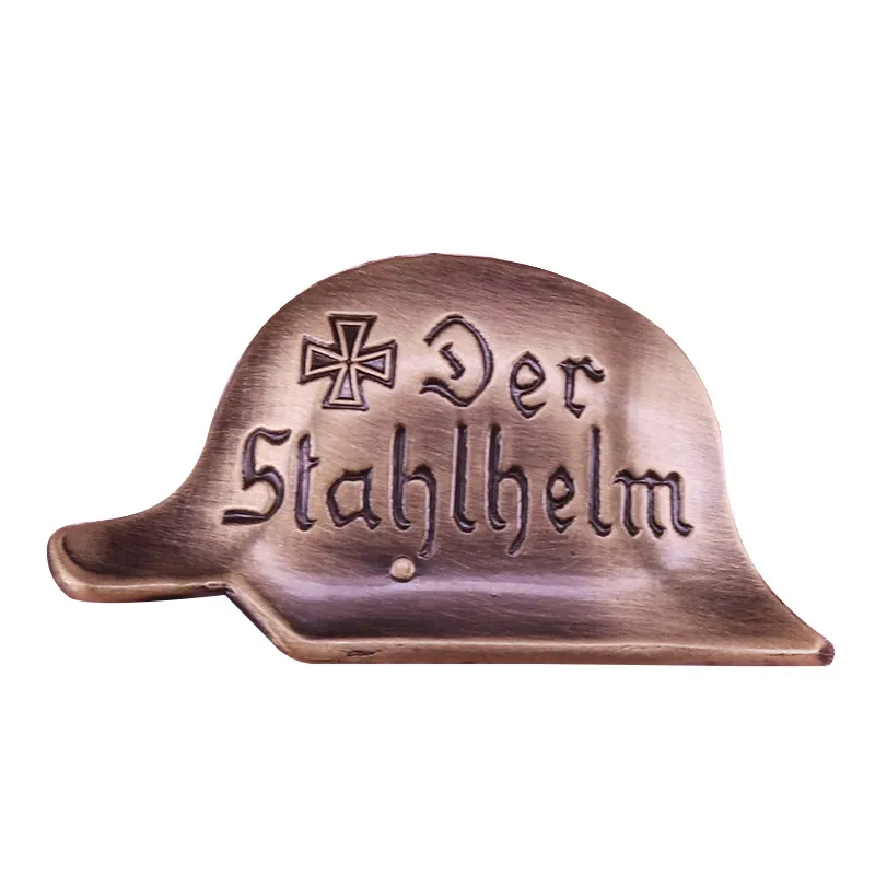 Винтажный немецкий Стальной шлем значок военный подарок | Украшения и аксессуары