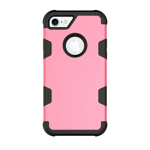 Rosered Black Для Apple iPhone 7 4," гибридный противоударный защитный резиновый силиконовый чехол-накладка для iPhone7 - Цвет: Rosered Black