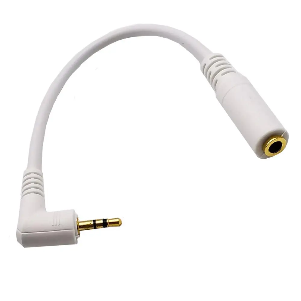 Белый позолоченный локоть 2 5 мм 3 уровня революция Женский удлинитель Кабель