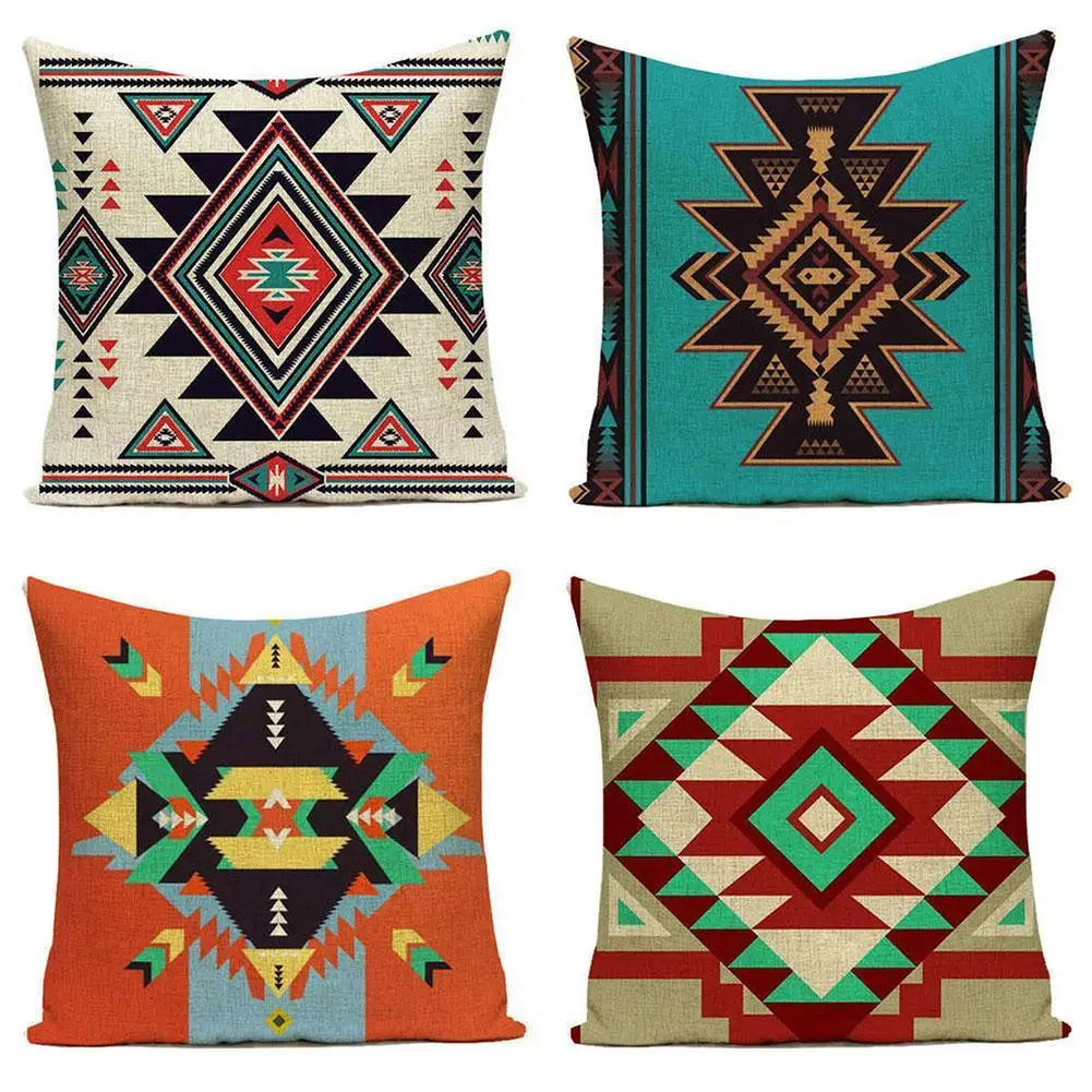 

1pc Linen Wood Grain Graffiti Animals Sofa Decorative Cushion Cover Pillow Pillowcase 45*45 Throw Pillow Home Decor Pillowcove