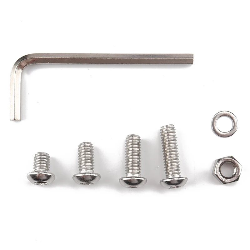 130pcs M6 Hex Button Head Screw Set Thread Metric Hexagon Socket Cap Bolt Nut Washer 304 Stainless Steel Assortment Kit | Инструменты