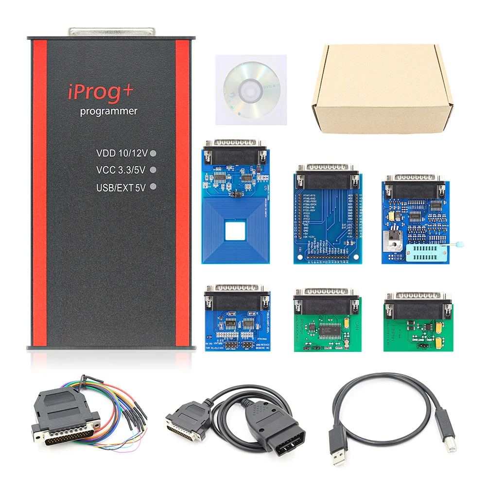 

V85 Full IPROG Pro ECU Key Programmer OBD OBD2 Odometer Mileage Correction IMMO Airbag Reset Tool VS DIGIPROG 3 Carprog