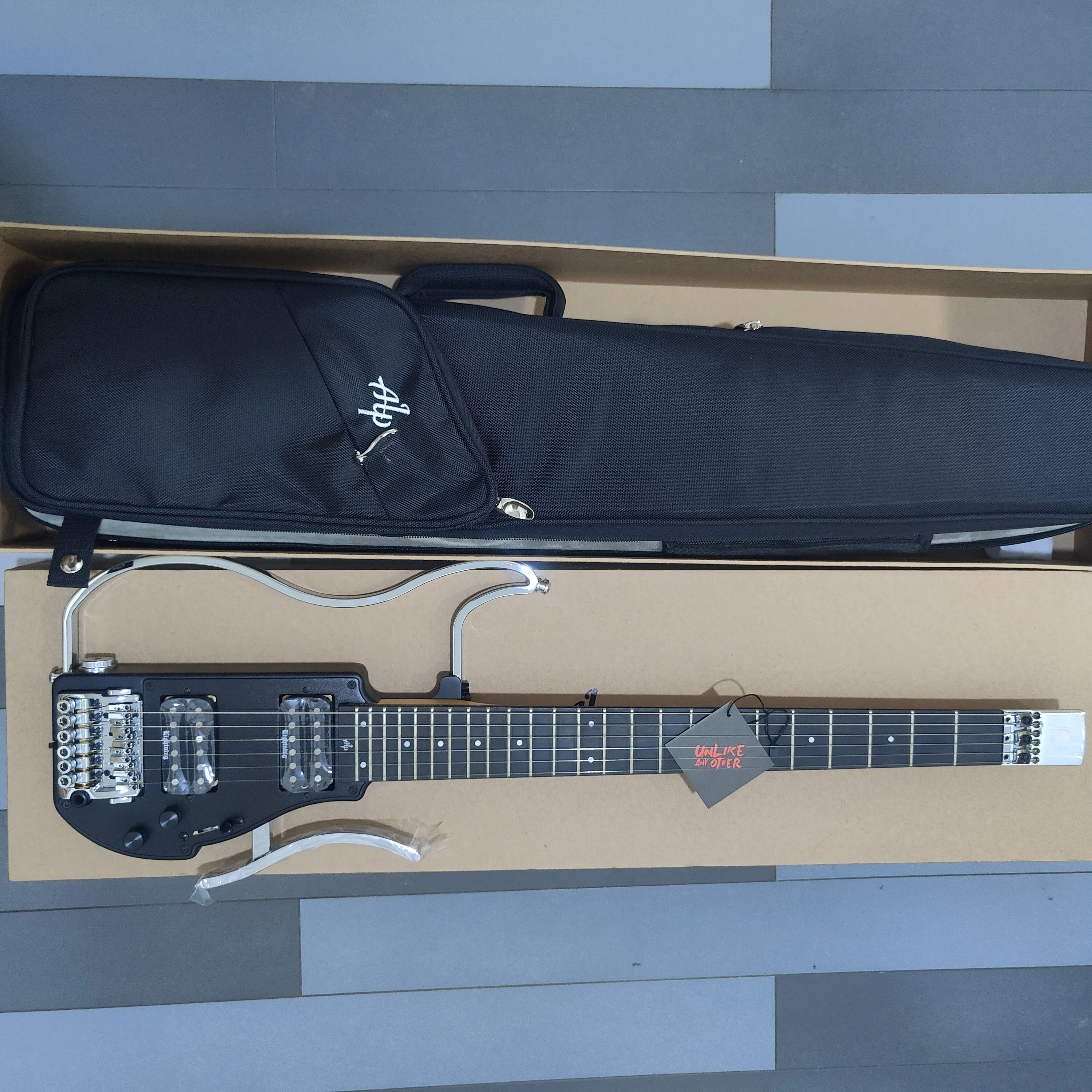 Складная Бесшумная электрическая гитара ALP складная безголовая со свинцовым