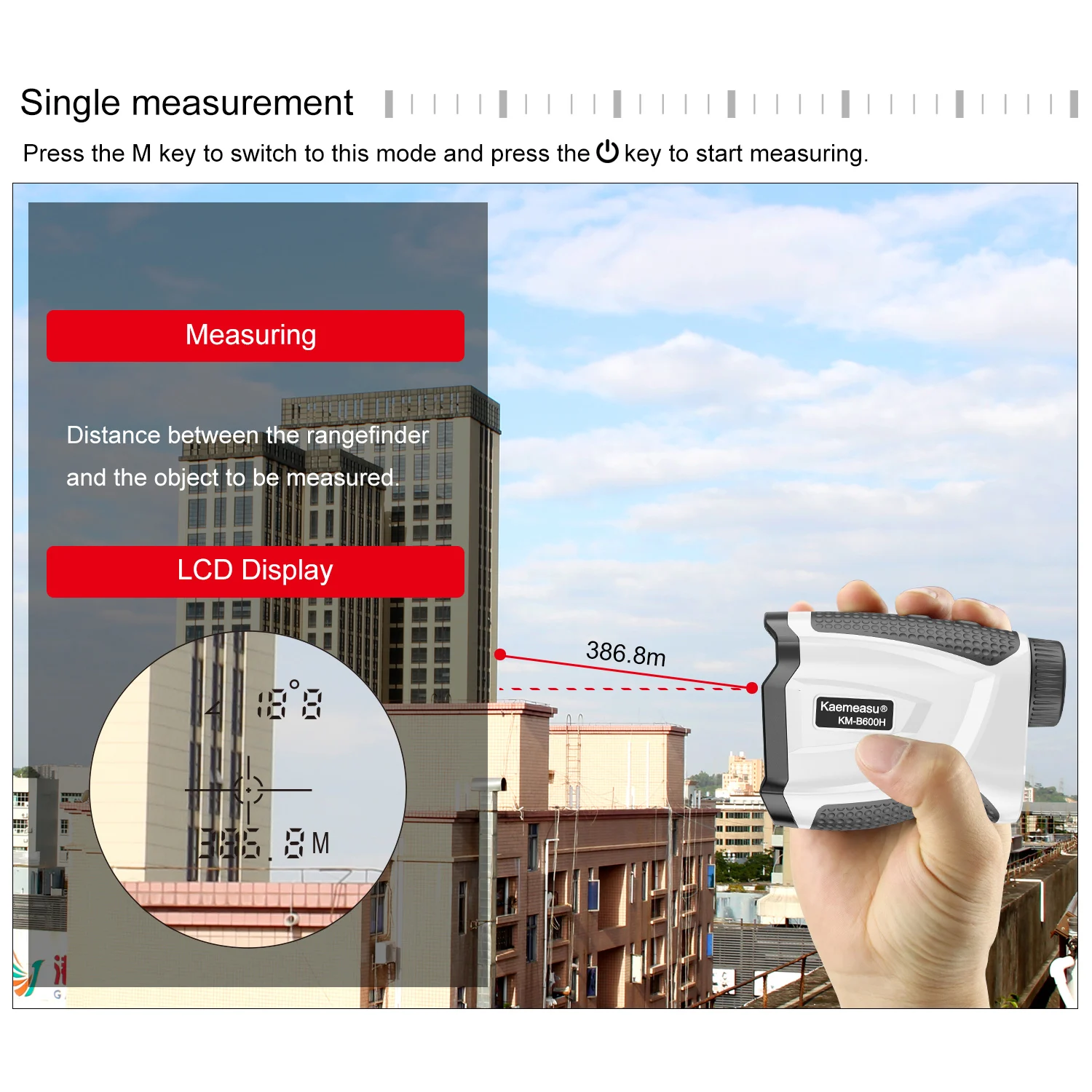 

Golf Distance Meter 450M 600M 800M 1000M Laser Rangefinder Hunting Rangefinder Laser Measure Distance Meter for Golf Hunting