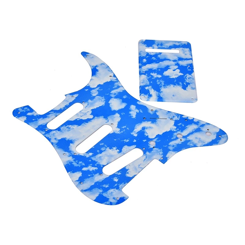 Гитарные детали-для голубого неба белого облака SSS ST гитарные накладки и задняя