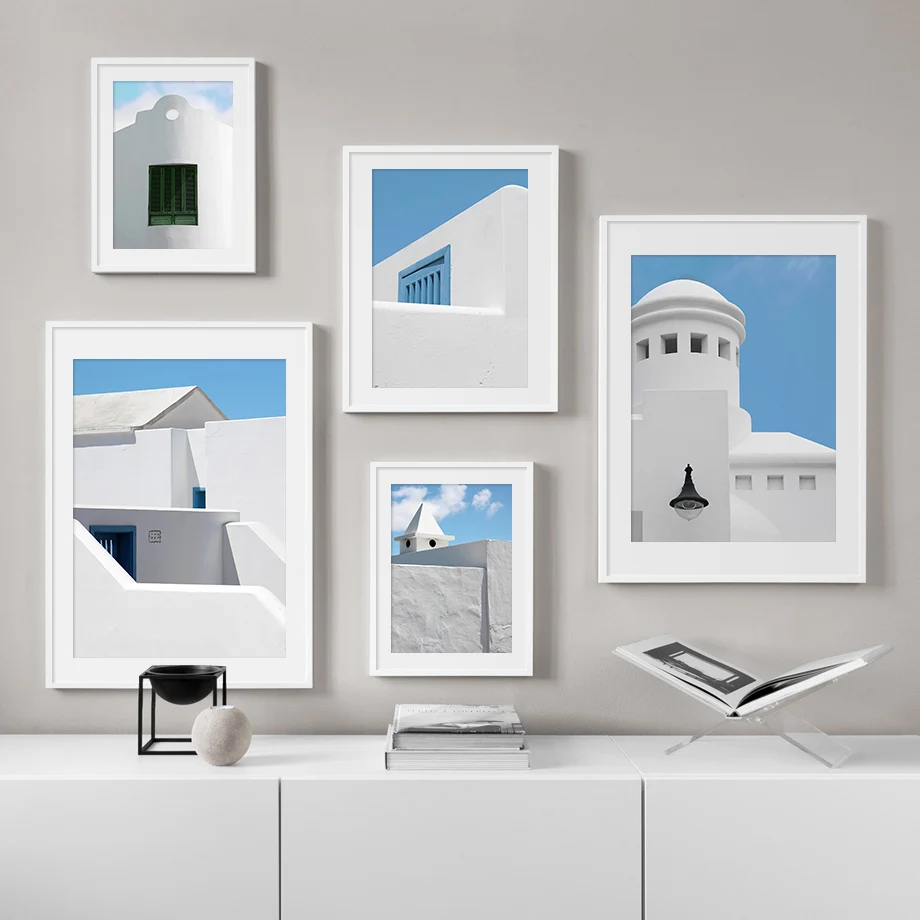 

Sky Street White House Light Cloud Wall Art Canvas Painting Nordic Posters And Prints Wall Pictures For Living Room Home Decor