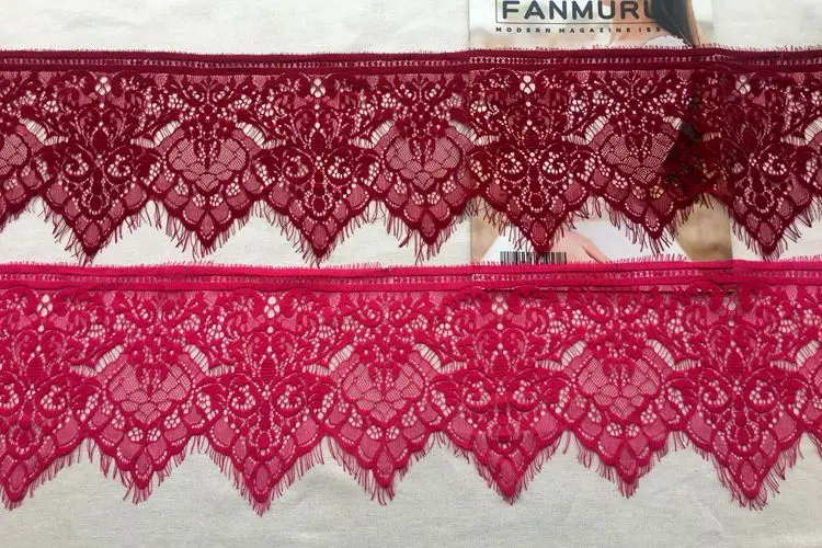 Разноцветная волнистая кружевная отделка вышивка украшение для ресниц ткань