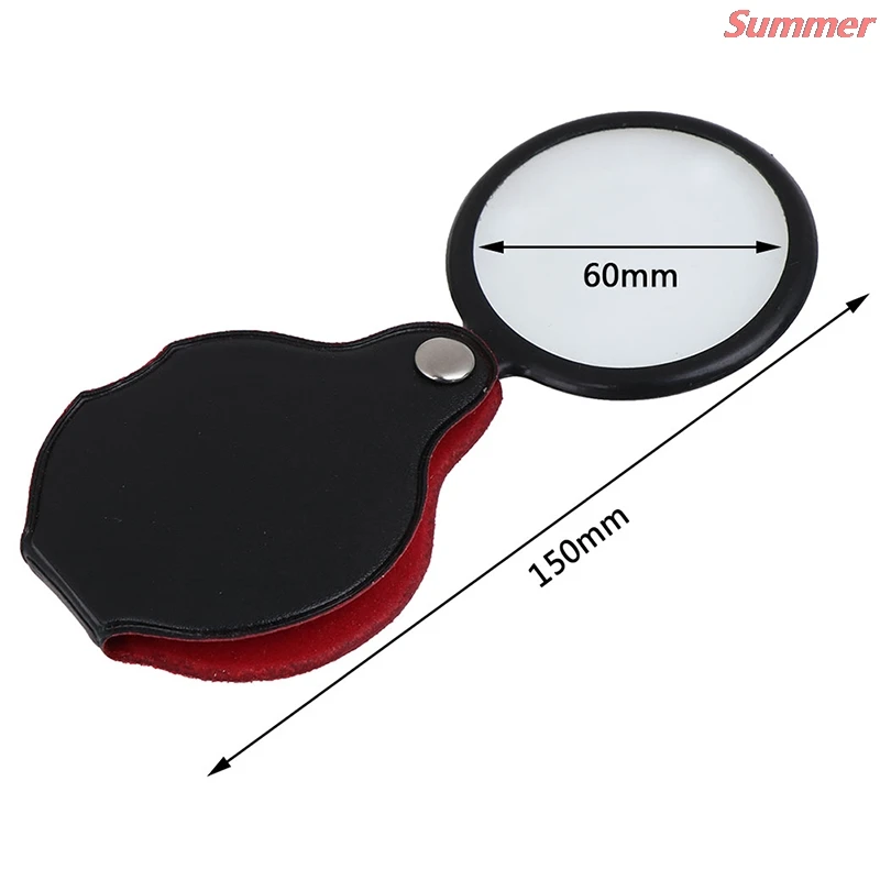 

New1Pc Mini Pocket 8X 50mm Folding Jewelry Magnifier Magnifying Eye Glass Loupe Lens Tool Parts