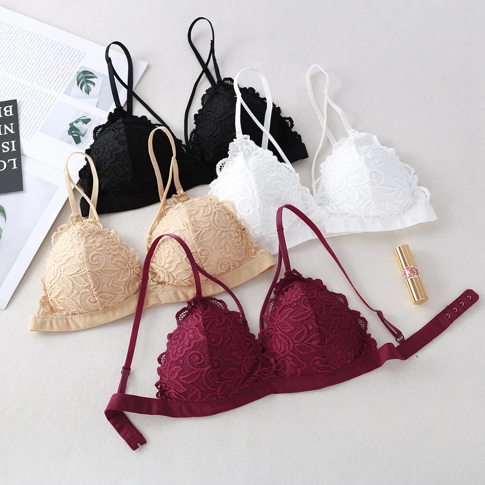 Lace Bra Women Push Up Bra Wireless Bralette Padded Bra Brassiere Female Sexy Lingerie Underwear