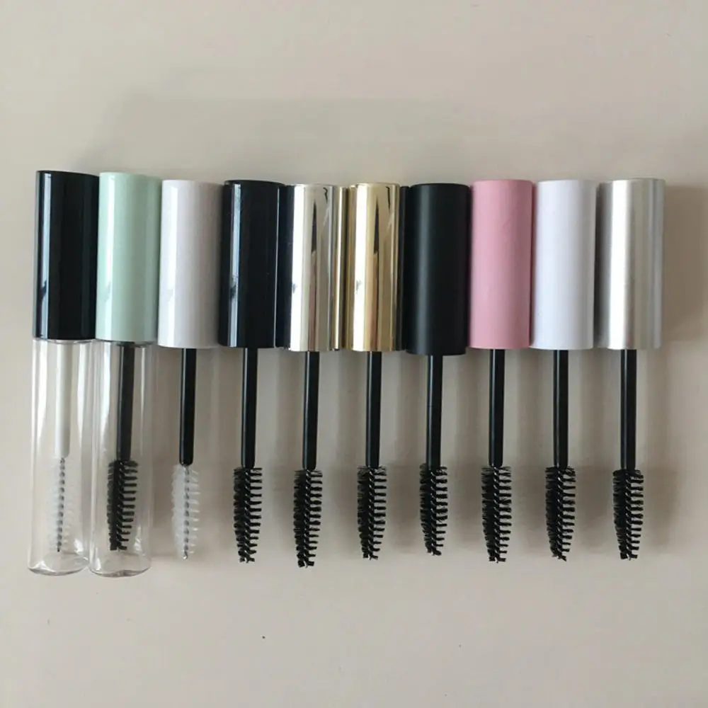 

10ml Empty Mascara Tube Eyelash Vial Liquid Bottle Container With 9 Colours Cap Refillable Bottles Makeup Accessories