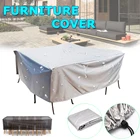 Чехлы для уличной мебели, водонепроницаемые, пыленепроницаемые, ветрозащитные, из Оксфордской ткани, защита от УФ излучения, для сада, газона, патио, стола, стула