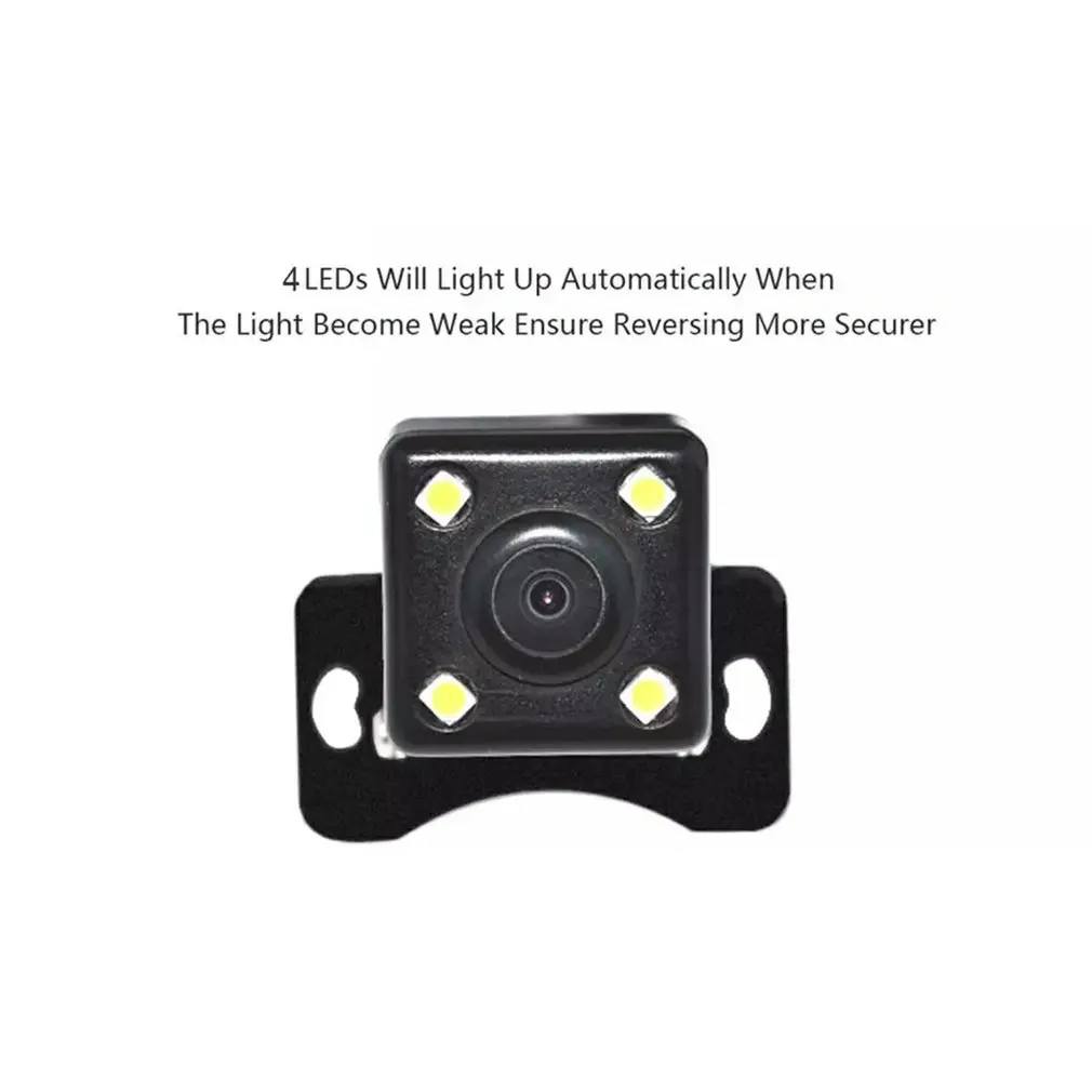 

Car Rear View Camera Backup Reverse Camera High Definition 4 LED Night Vision Parking Camera 170 Wide Angle
